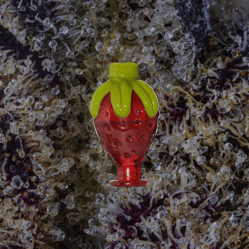 Calibear Strawberry Puffco Pivot Top | Trichly