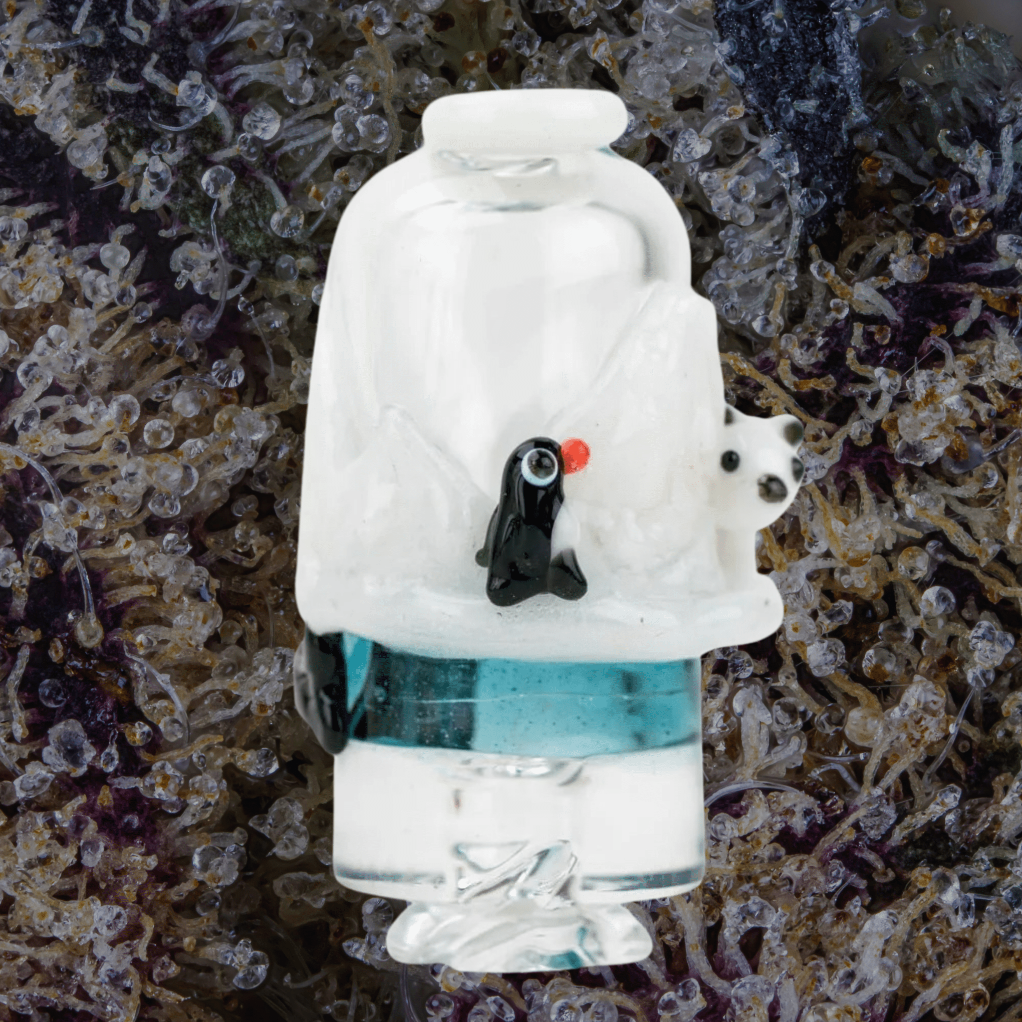 Empire Glassworks Avenge the Arctic Puffco Pivot Top | Trichly