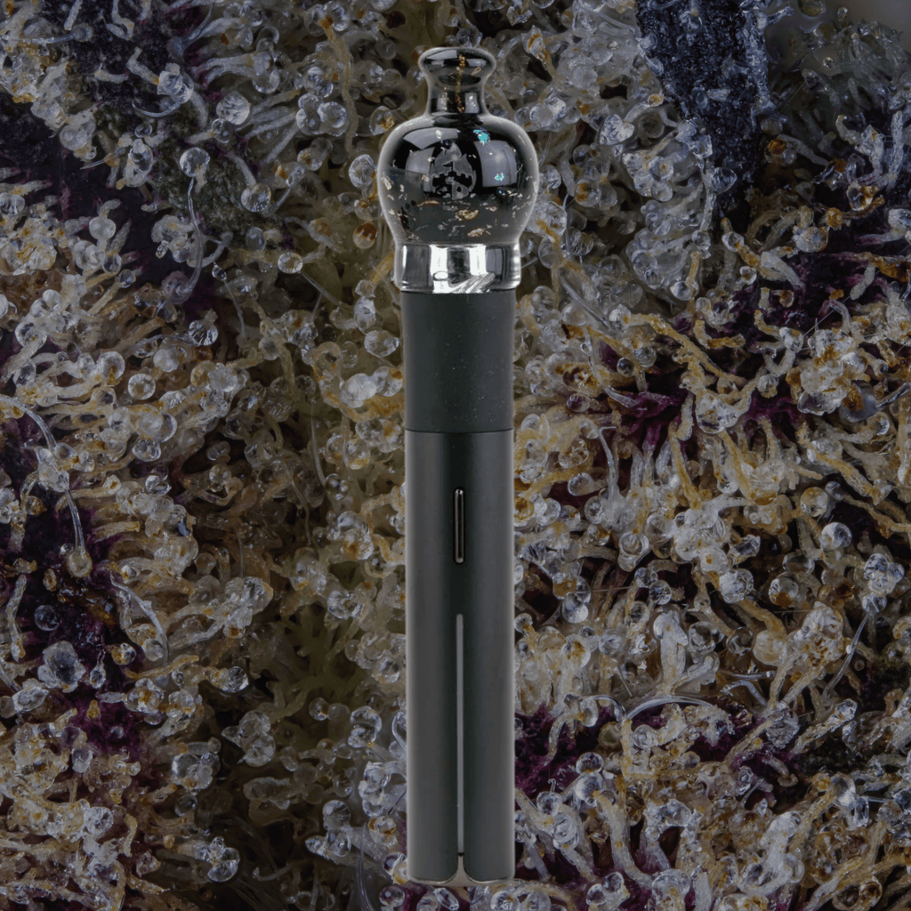 Empire Glassworks Black Nebula Puffco Pivot Top | Trichly