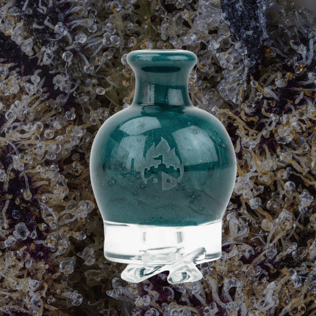 Empire Glassworks Blue Lagoon Puffco Pivot Top | Trichly