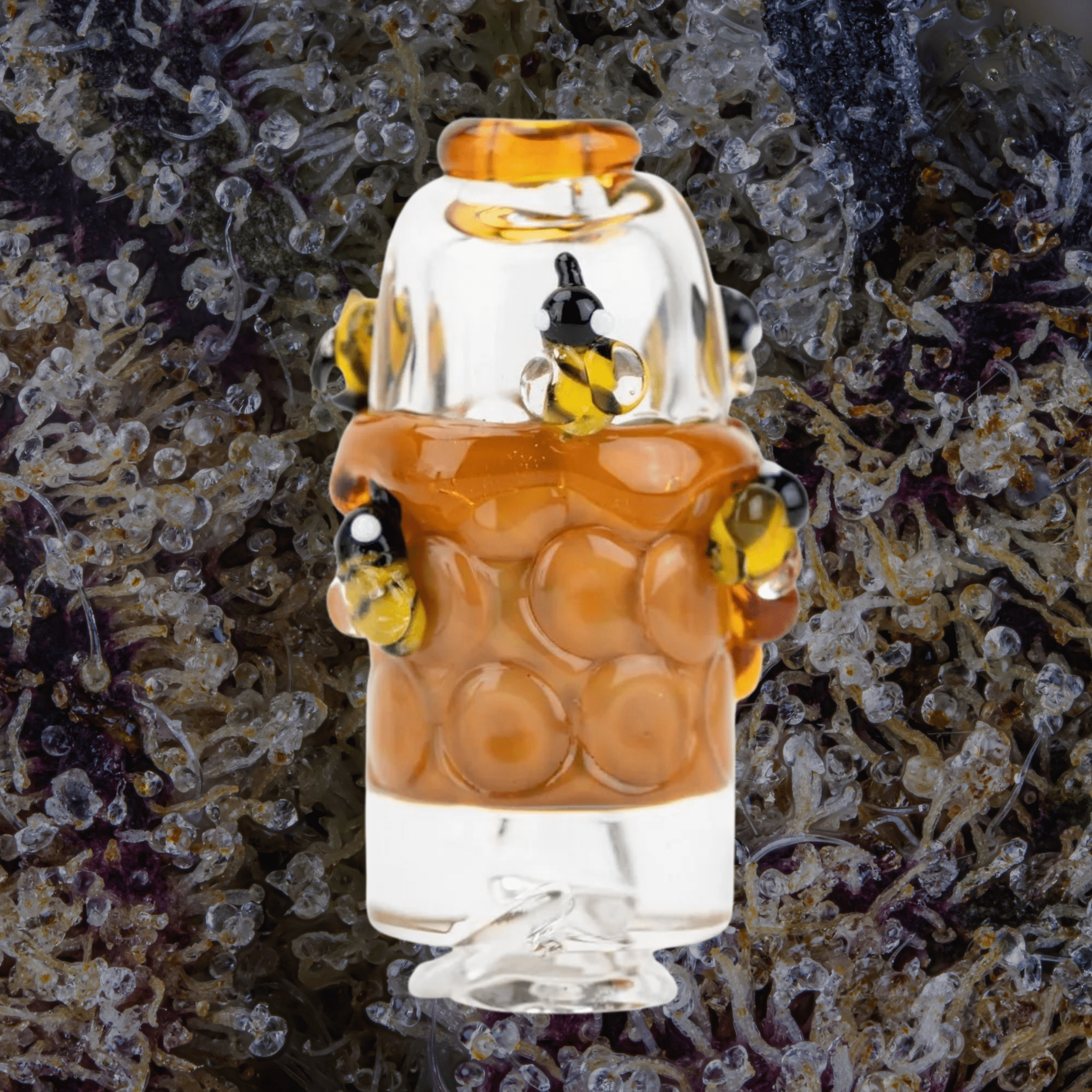 Empire Glassworks Save the Bees Puffco Pivot Top | Trichly