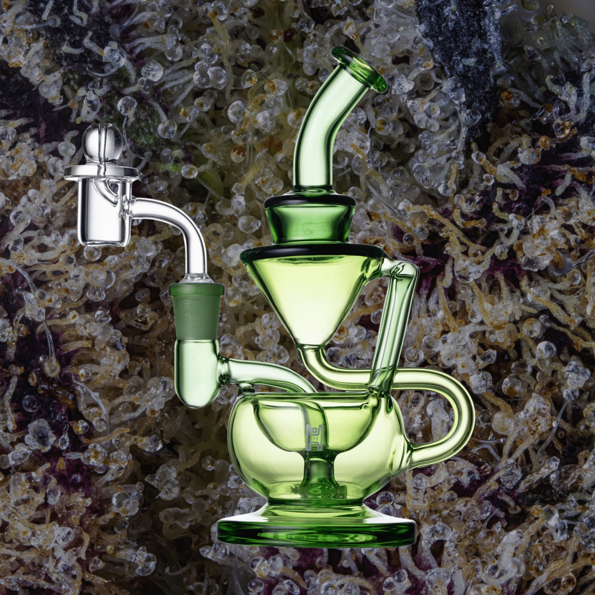Human Grade 8" Recycler Matrix Green | Trichly