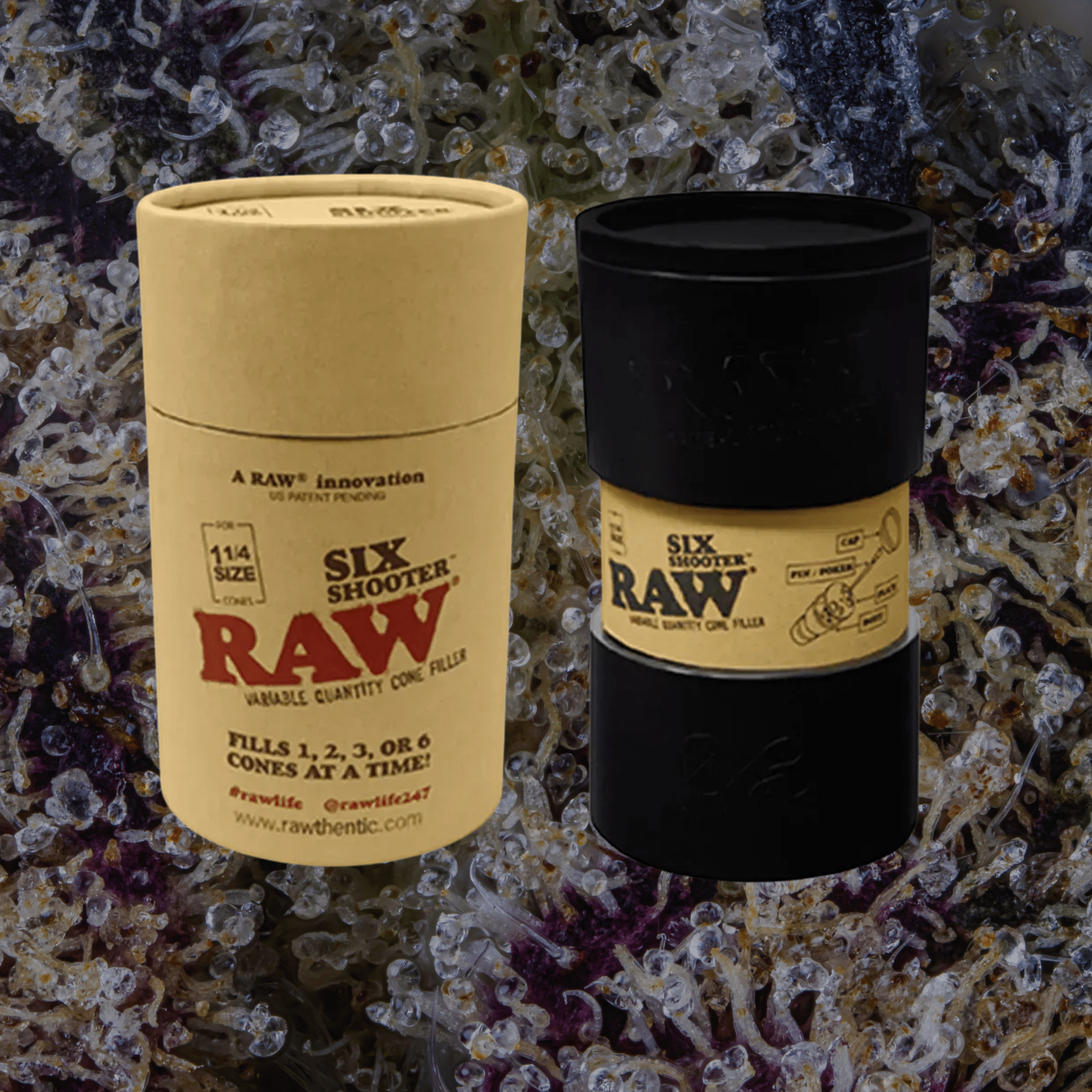 RAW Cone Filler Six Shooter 1 1/4 | Trichly