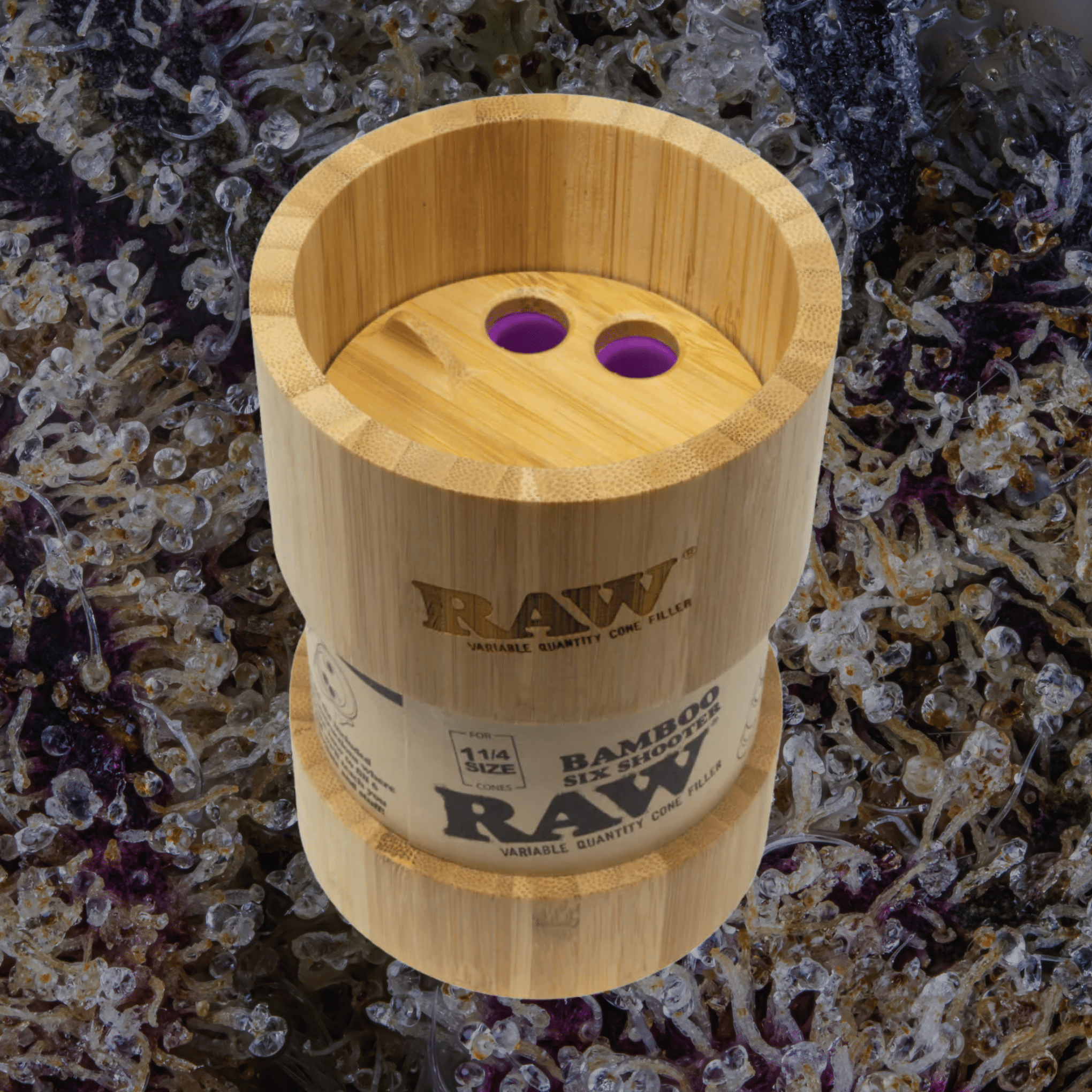 RAW Cone Filler Six - Shooter - Bamboo 1 1 - 4 | Trichly
