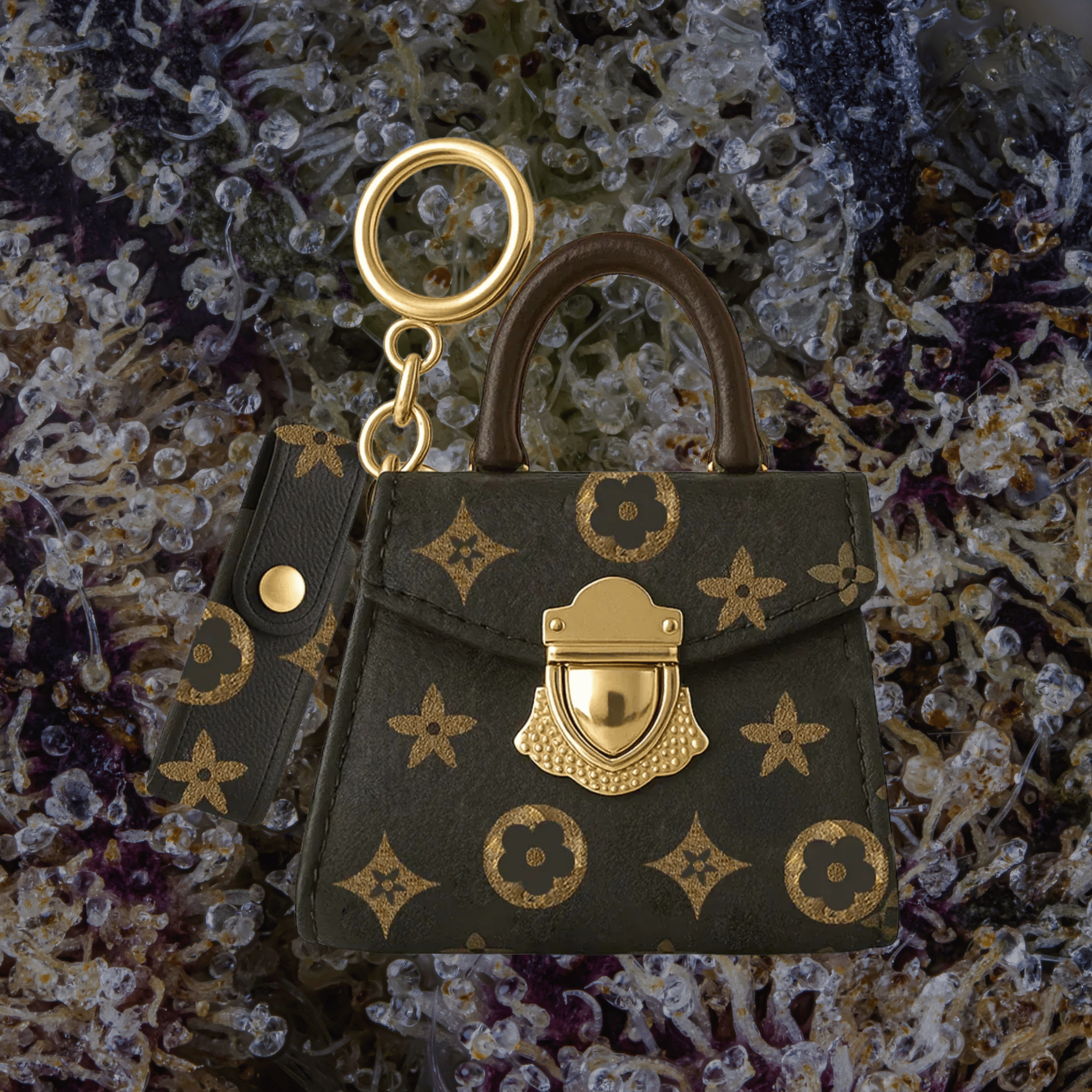 Smyle Labs Pursejamin Black Flower | Trichly