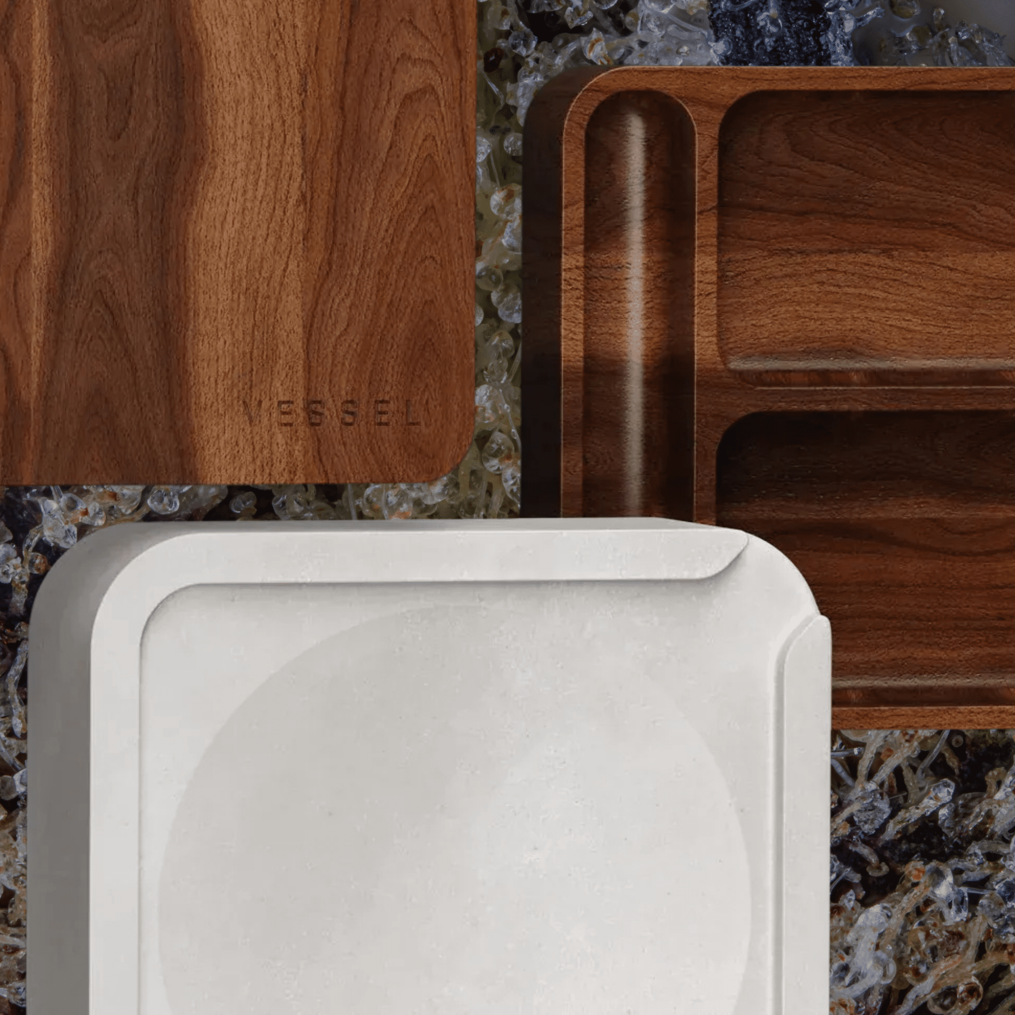 Vessel Ash Ashtray & Storage Black | Trichly