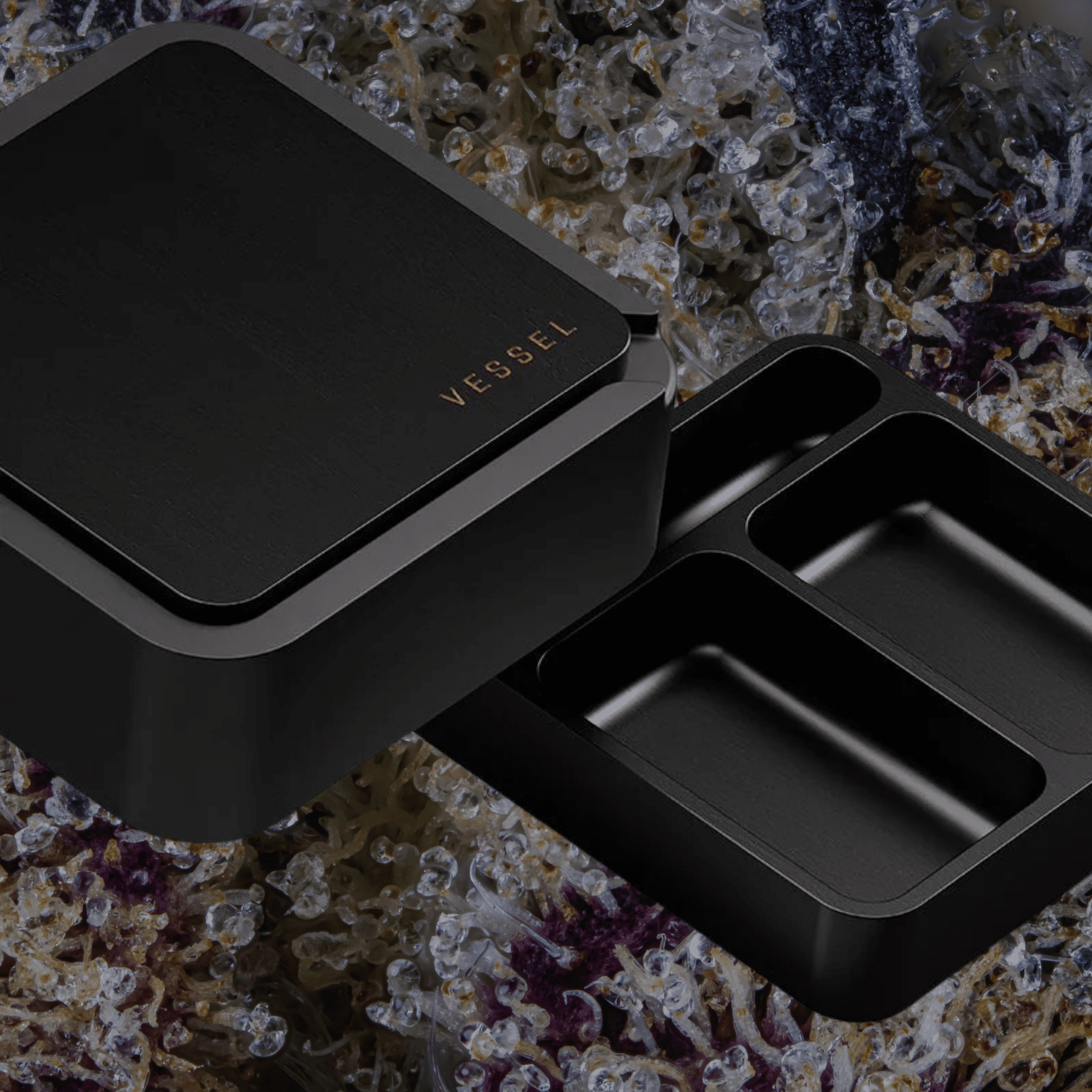 Vessel Ash Ashtray & Storage Black | Trichly