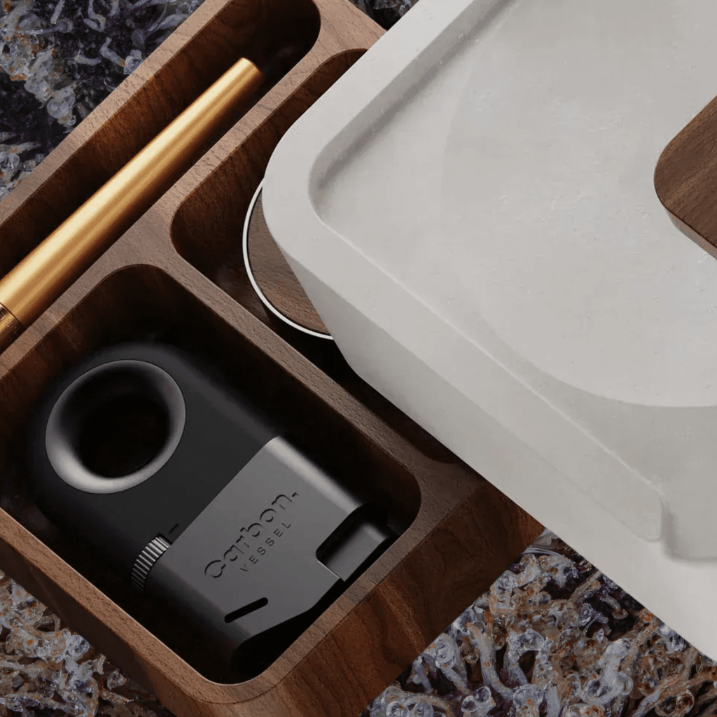 Vessel Ash Ashtray & Storage Black | Trichly