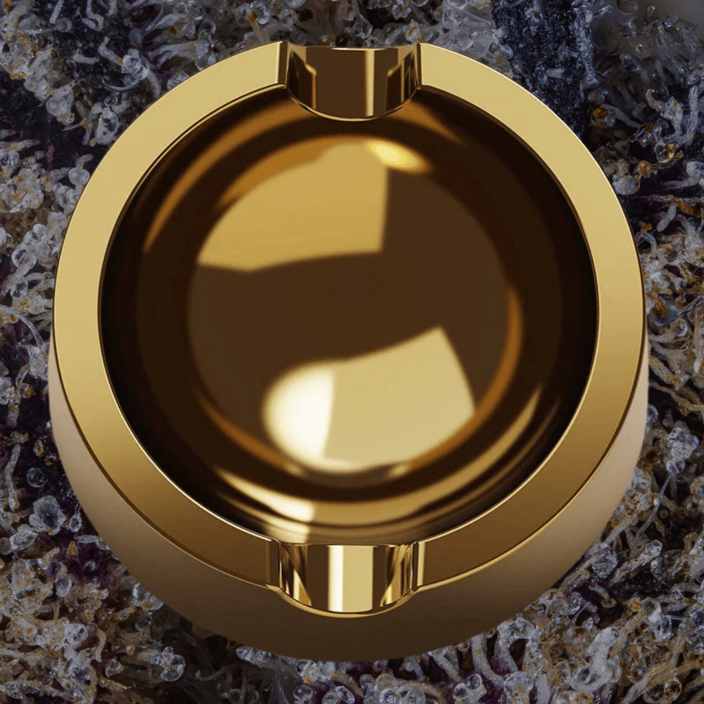 Vessel Ember Ashtray Gold | Trichly