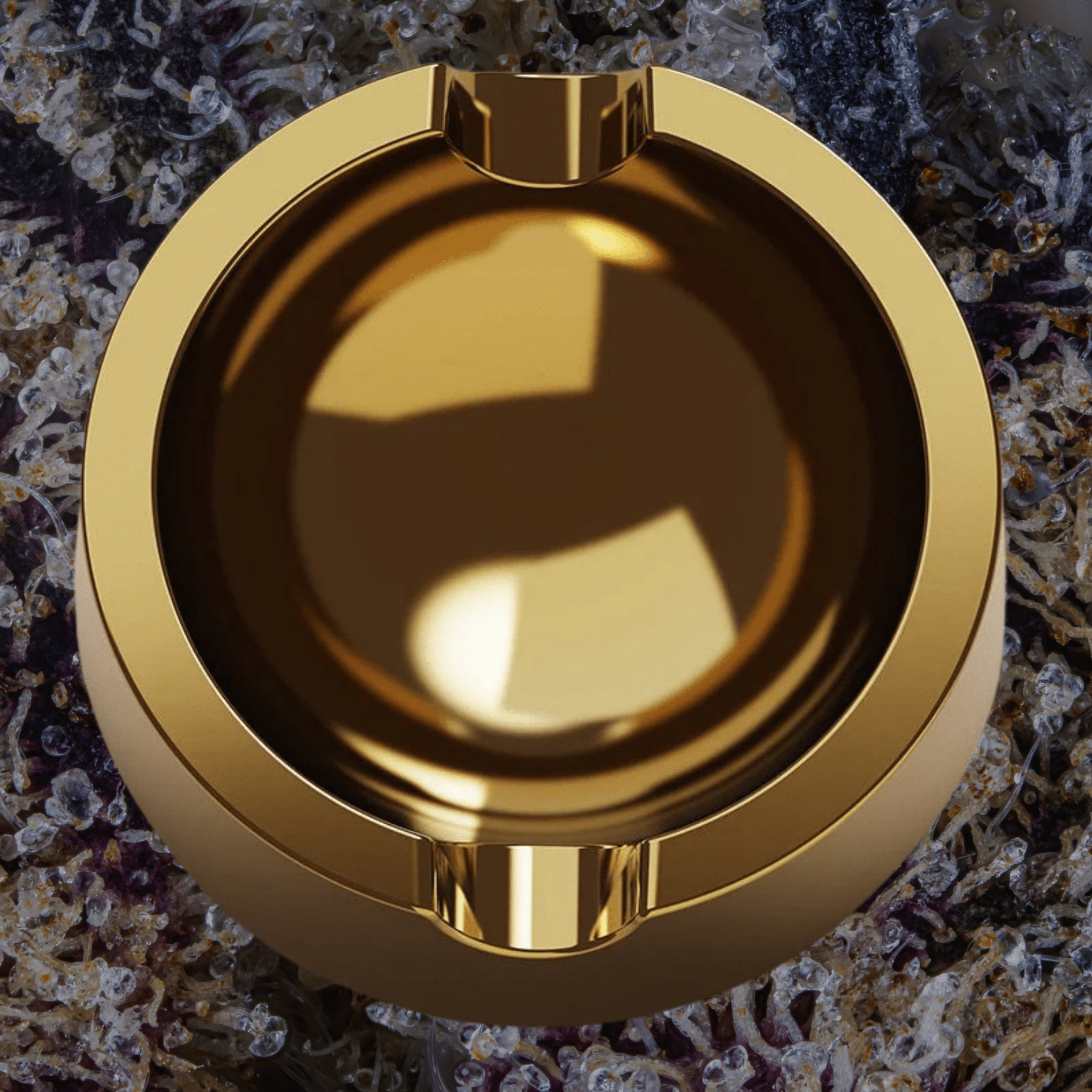 Vessel Ember Ashtray Gold | Trichly