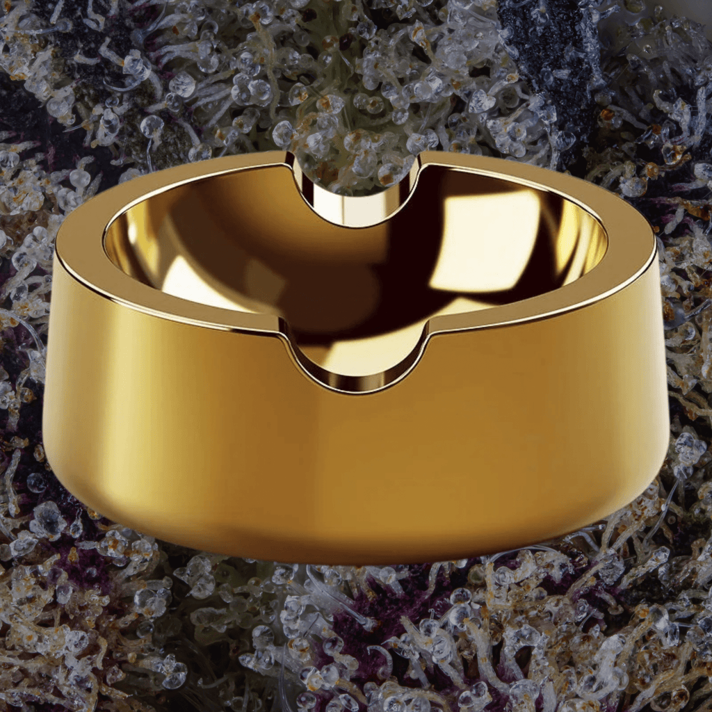 Vessel Ember Ashtray Gold | Trichly