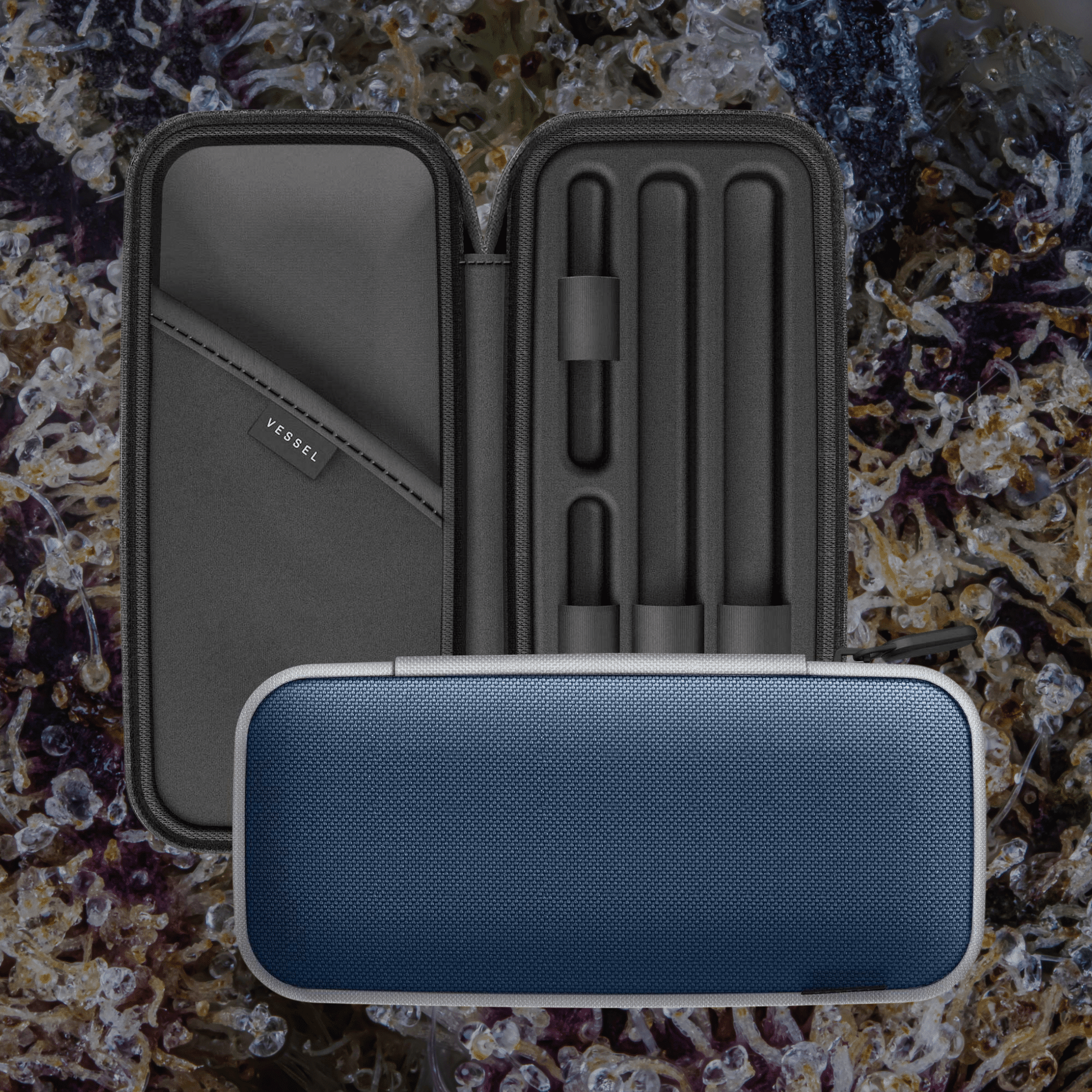 Vessel Rover 510 Thread Battery Carrying Case Navy | Trichly