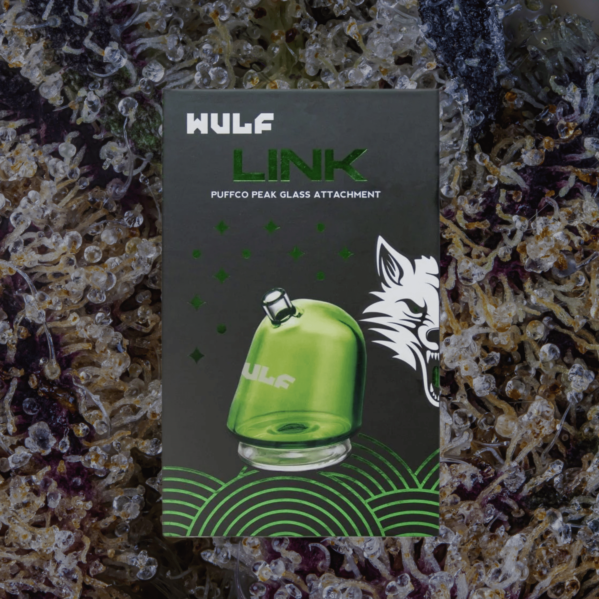Wulf Mods Link Puffco Peak Top Green | Trichly