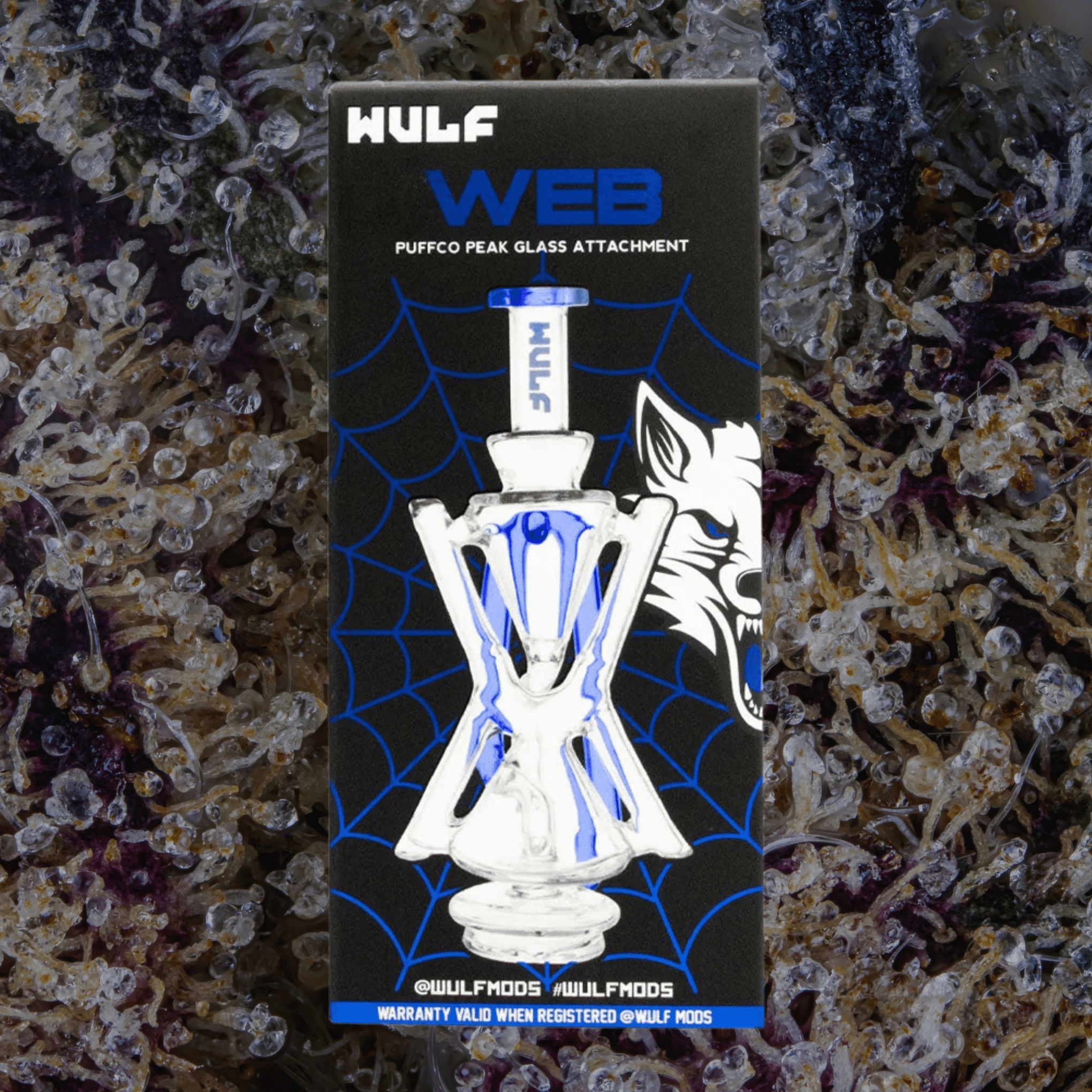 Wulf Mods Web Puffco Peak Top Blue | Trichly
