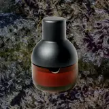 NWTN Home Beacon glass ashtray with lighter and hemp-wick holder photo 1