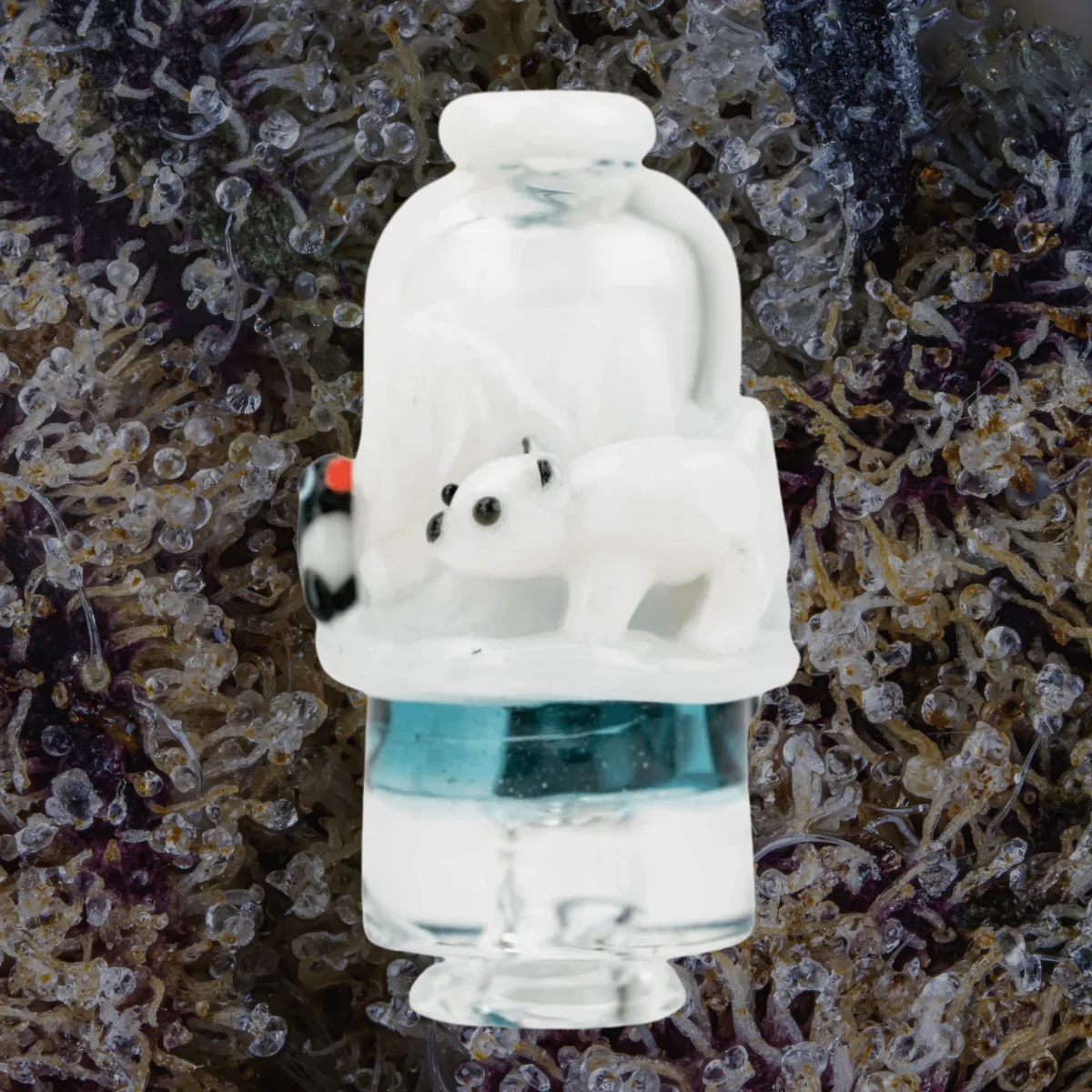 Empire Glassworks Avenge the Arctic Puffco Pivot Top — glass from Trichly