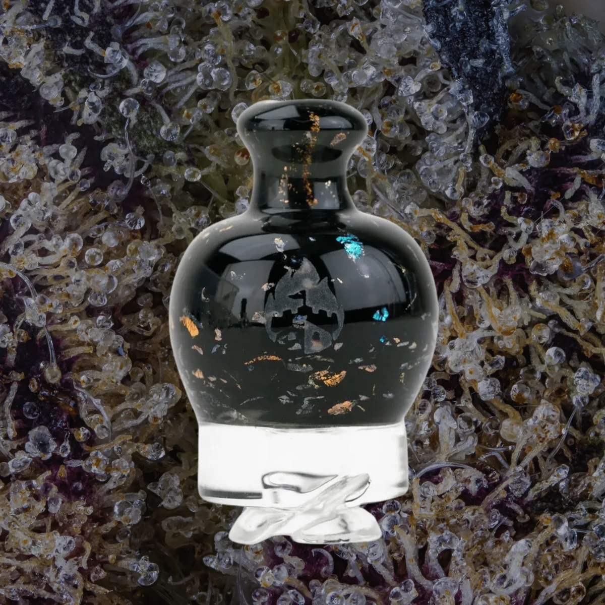 Empire Glassworks Black Nebula Puffco Pivot Top — glass from Trichly