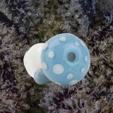 Empire Glassworks Blue Mushroom Puffco Pivot Glass Top, glass from Trichly photo 3