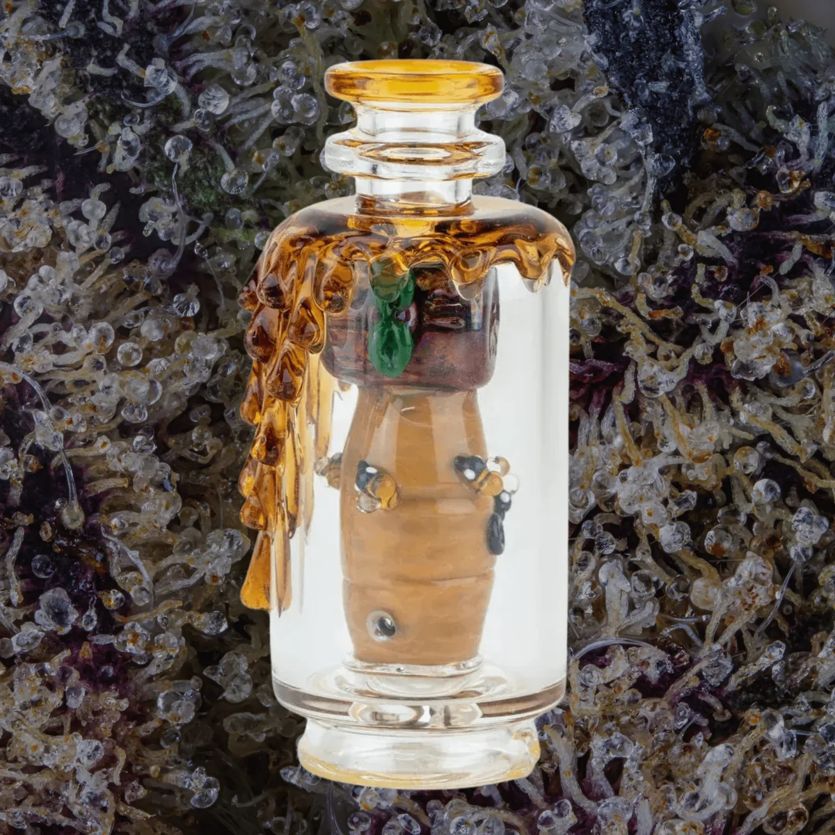 Empire Glassworks Save the Bees Peak Top — glass from Trichly