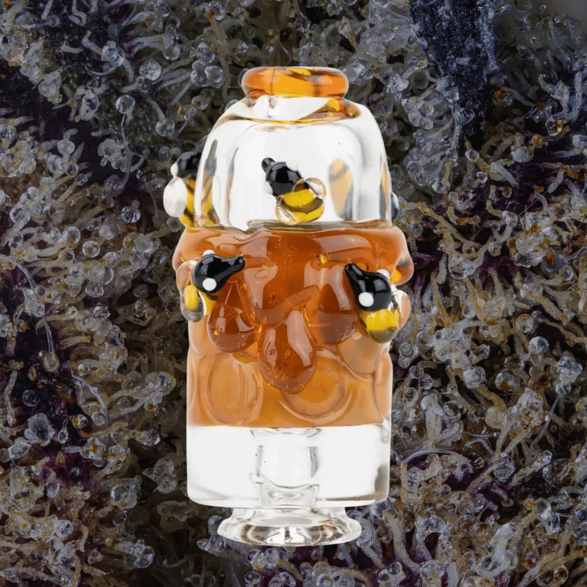 Empire Glassworks Save the Bees Puffco Pivot Top — glass from Trichly