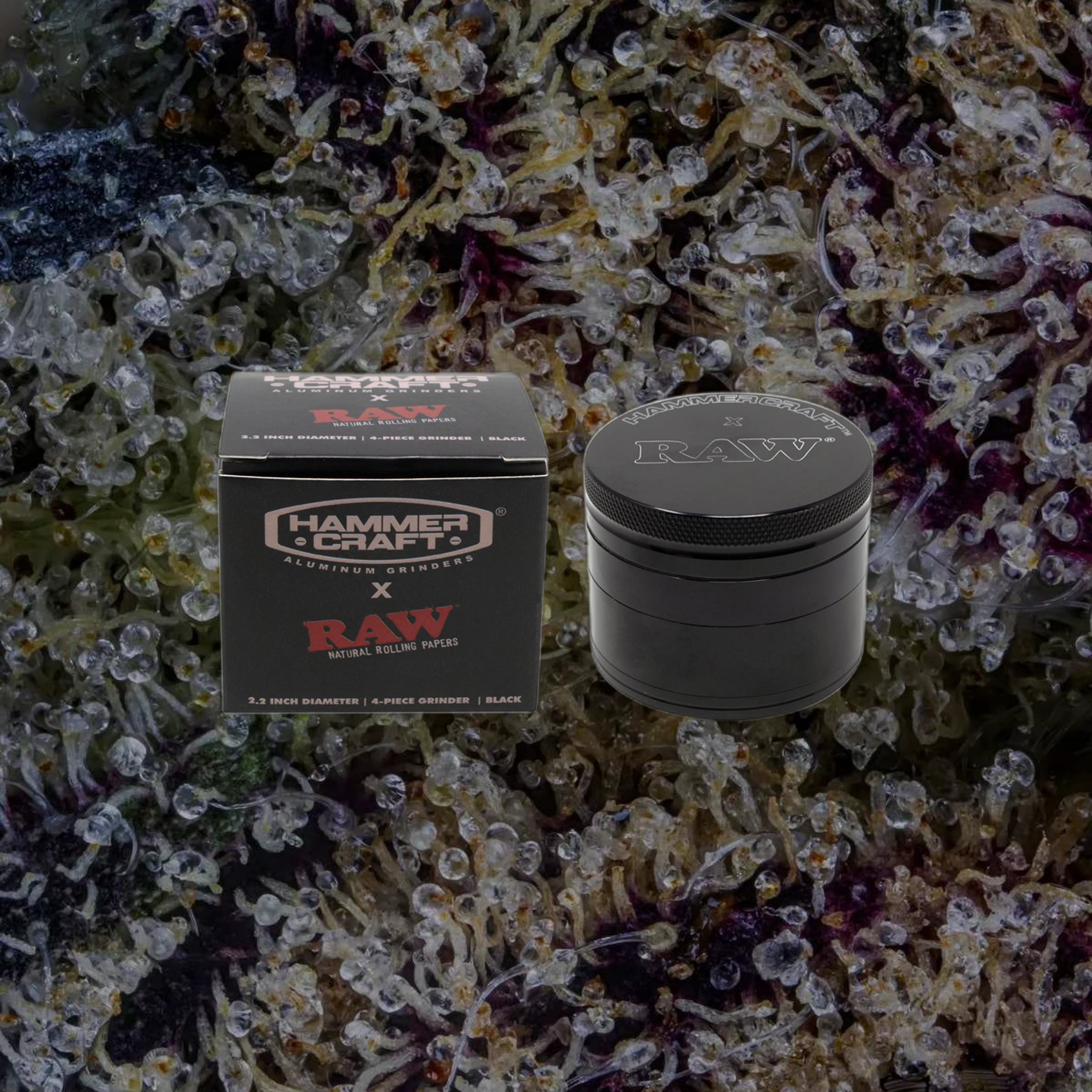 Hammercraft x RAW 2.2-Inch 4-Piece Aluminum Grinder