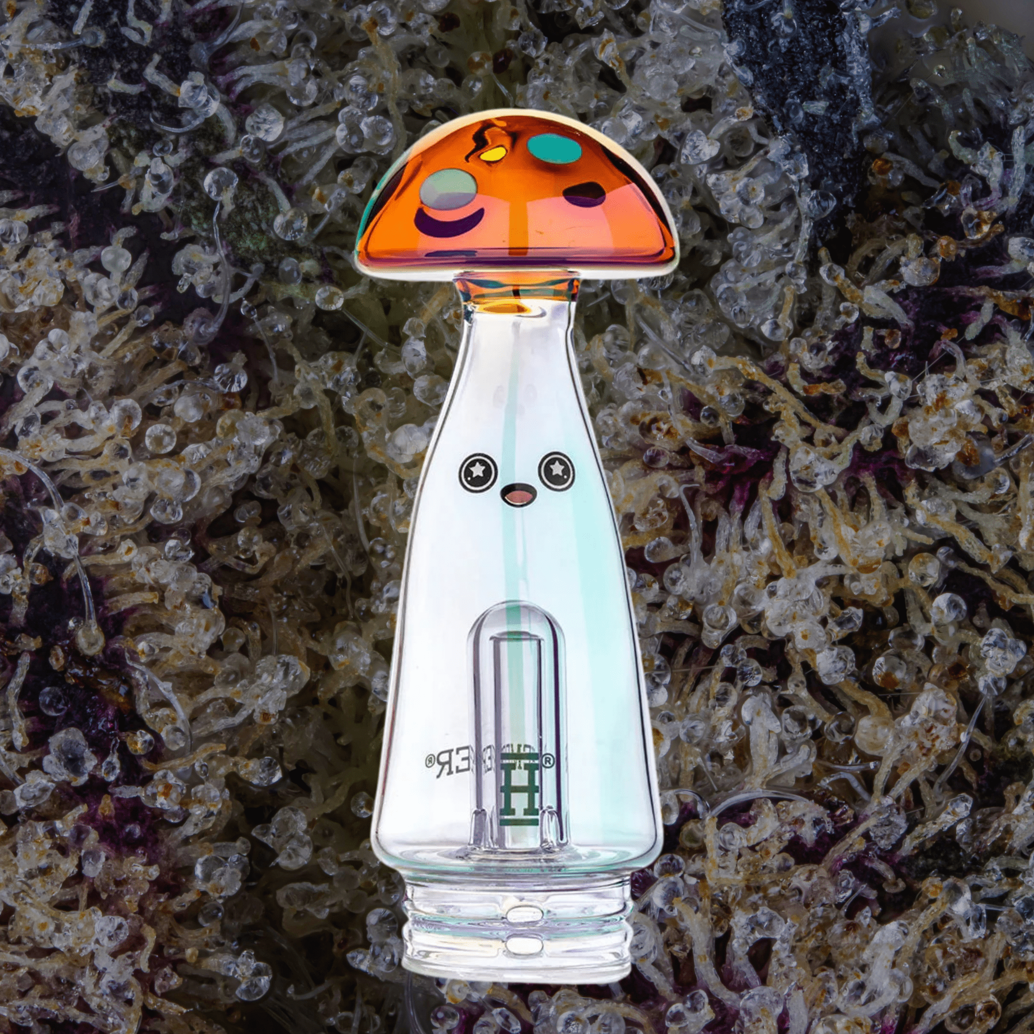 HEMPER Trippy Shroom Puffco Peak Top — glass from Trichly