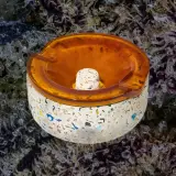 NWTN Home Symi terrazzo and glass ashtray photo 2